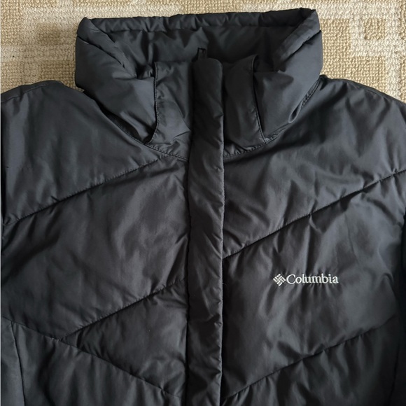 Columbia Long Quilted Insulated Puffer Jacket Warm Winter Coat Outdoor Black XL - Picture 7 of 7